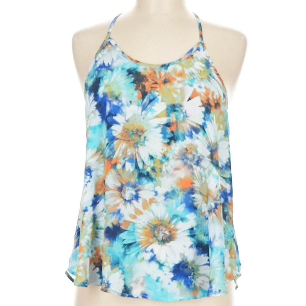 ASTR - Anthro Halter-Style Floral Tank Top